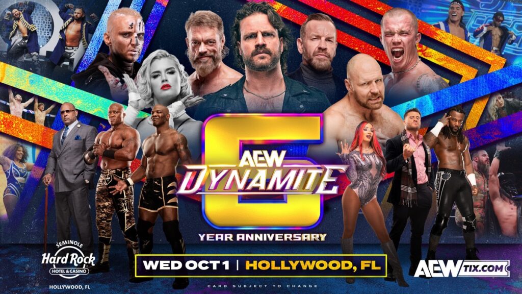 AEW Dynamite Celebrates 6 Years: Oct. 1 from Hollywood, FL