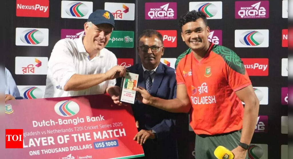 BAN vs NED, 1st T20I: Taskin Ahmed's four-fer helps Bangladesh thrash Netherlands | Cricket News
