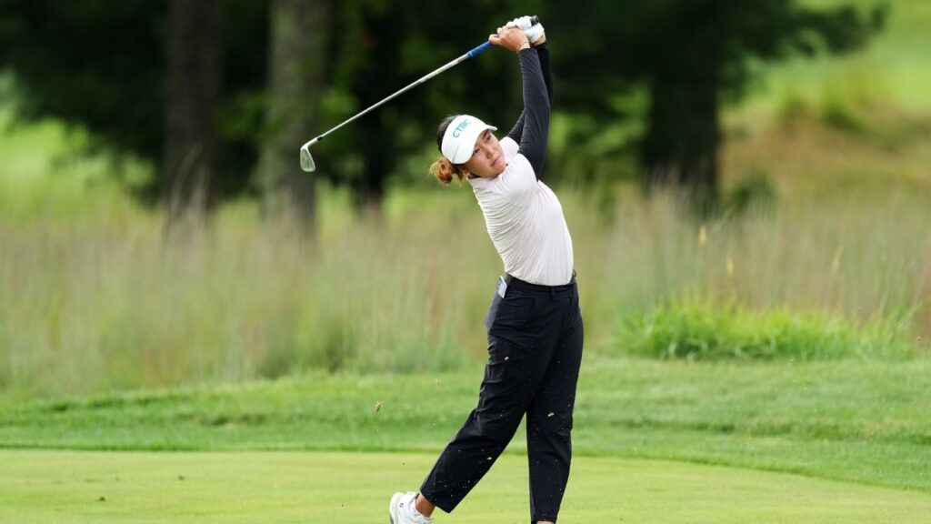 Miranda Wang fires 67, leads rain-delayed FM Championship