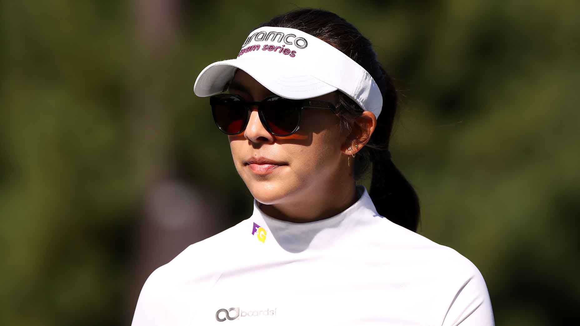 A close-up of Alison Lee
