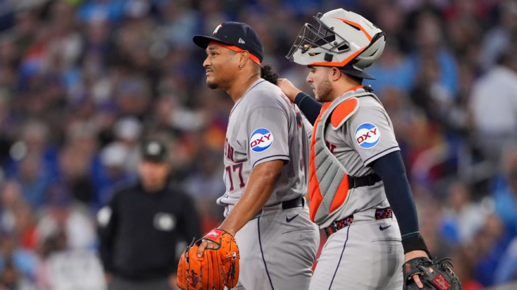 Astros put Luis Garcia on IL with elbow discomfort