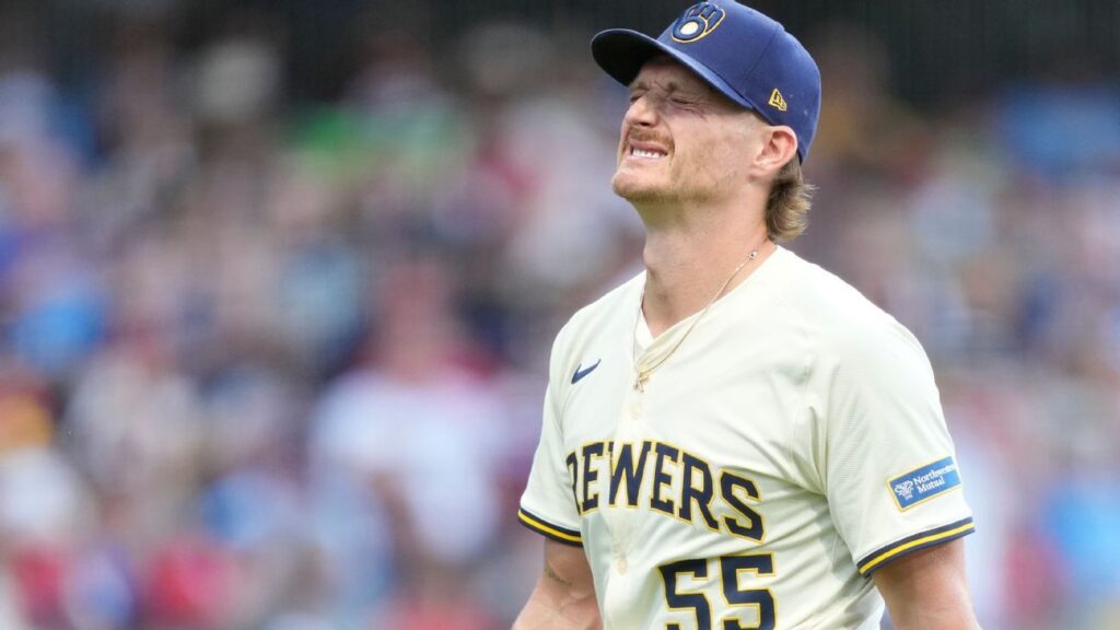Brewers' Shelby Miller exits loss after feeling pop in elbow