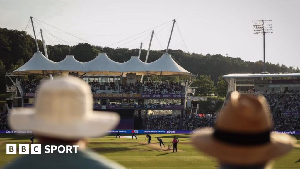 A general view of play at The Ageas Bowl