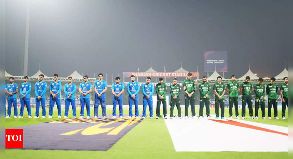 Cricket stands still! Why Pakistan and Afghanistan players observed silence before T20I clash in Sharjah | Cricket News