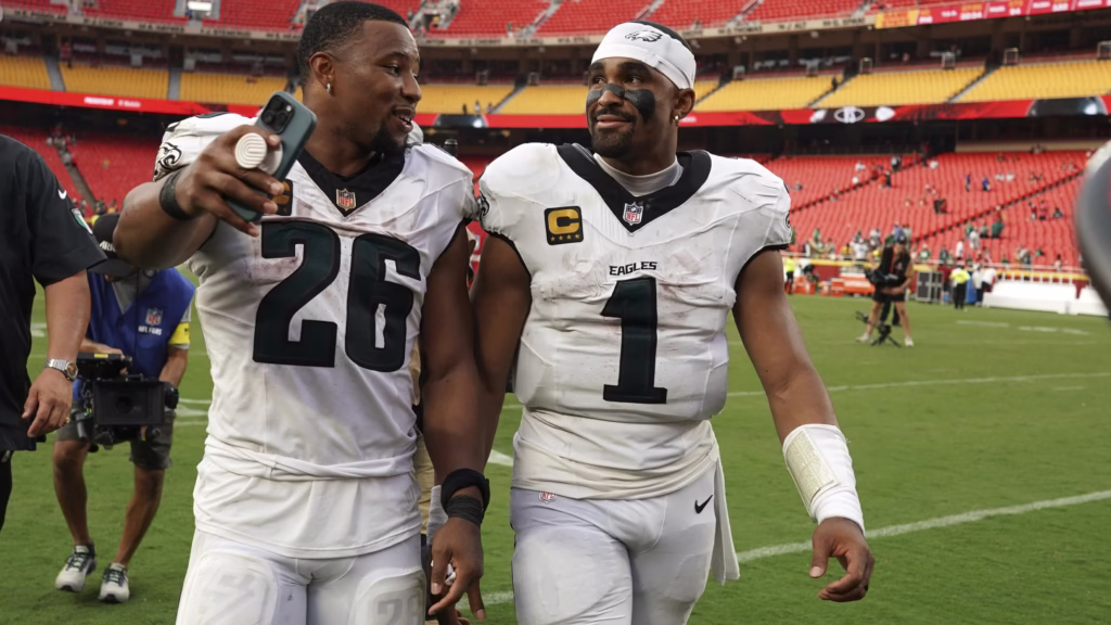 Eagles' Jalen Hurts Reacts to Chris Jones' Trash Talk, Says 'We Won the F--king Game'