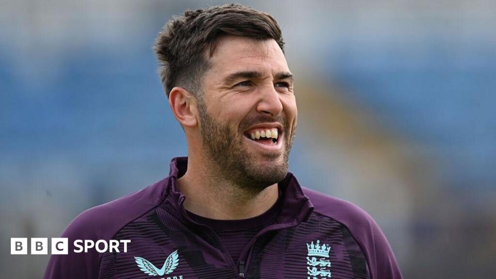 Jamie Overton smiling during a training session for England