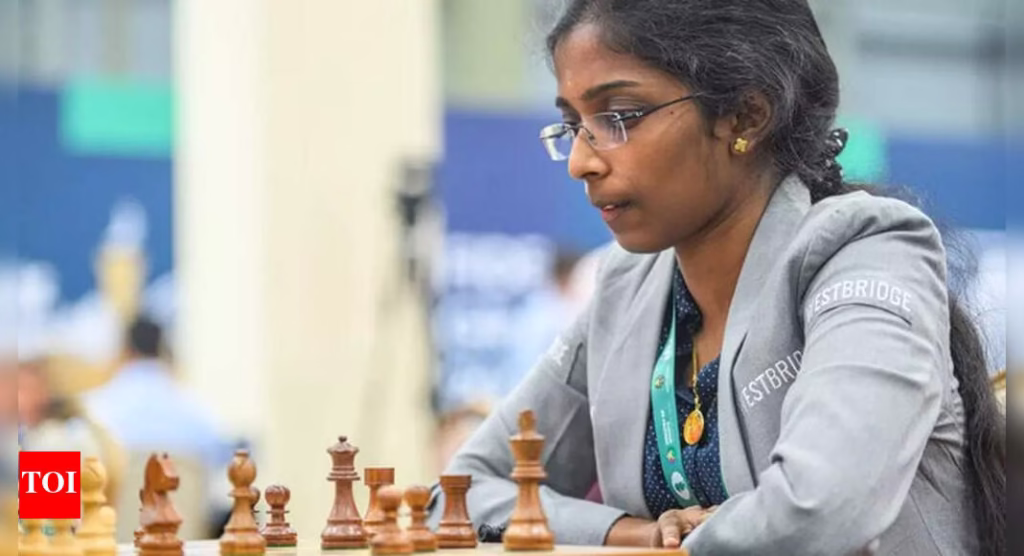 FIDE Grand Swiss: Indian GM R Vaishali back in joint lead; brother R Praggnanandhaa loses to Hans Niemann | Chess News