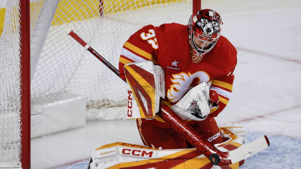Flames' Dustin Wolf talks long-term future in Calgary