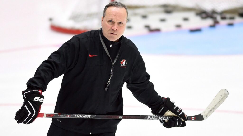 Dave Lowry has joined the Winnipeg Jets as an assistant coach, giving him a chance to coach his son Adam for the first time in 15 years. (Sean Kilpatrick/CP)