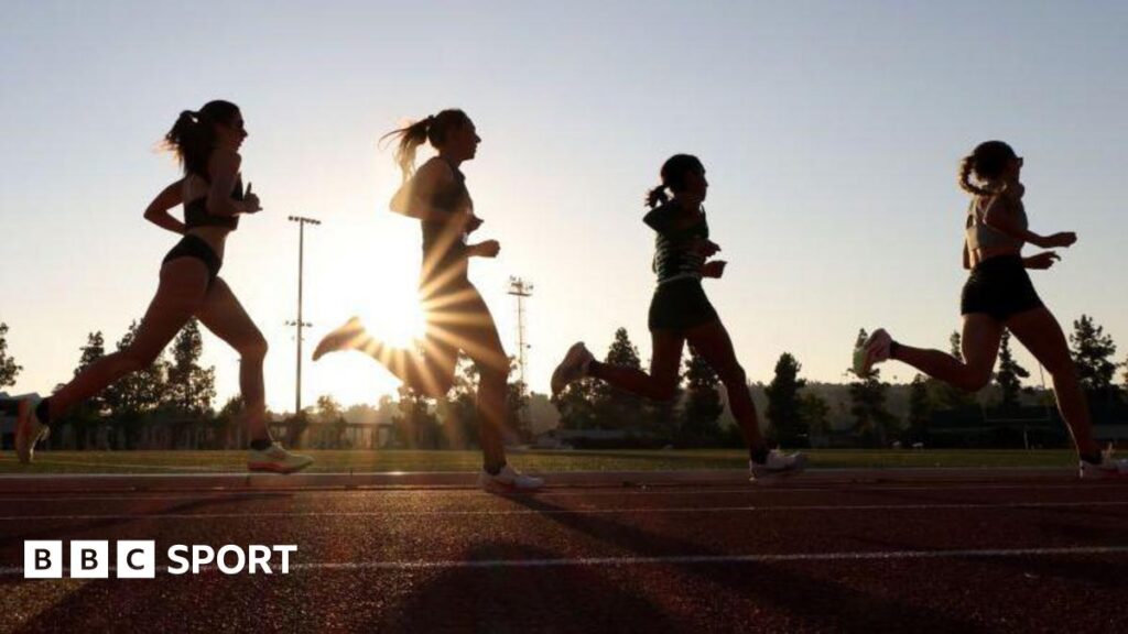 Image of anonymous runners competing in a 5,000m race