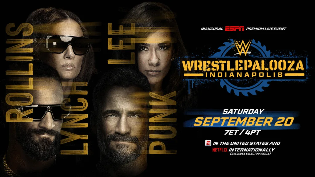 WWE Wrestlepalooza 2025 Rollins Lynch Punk Lee