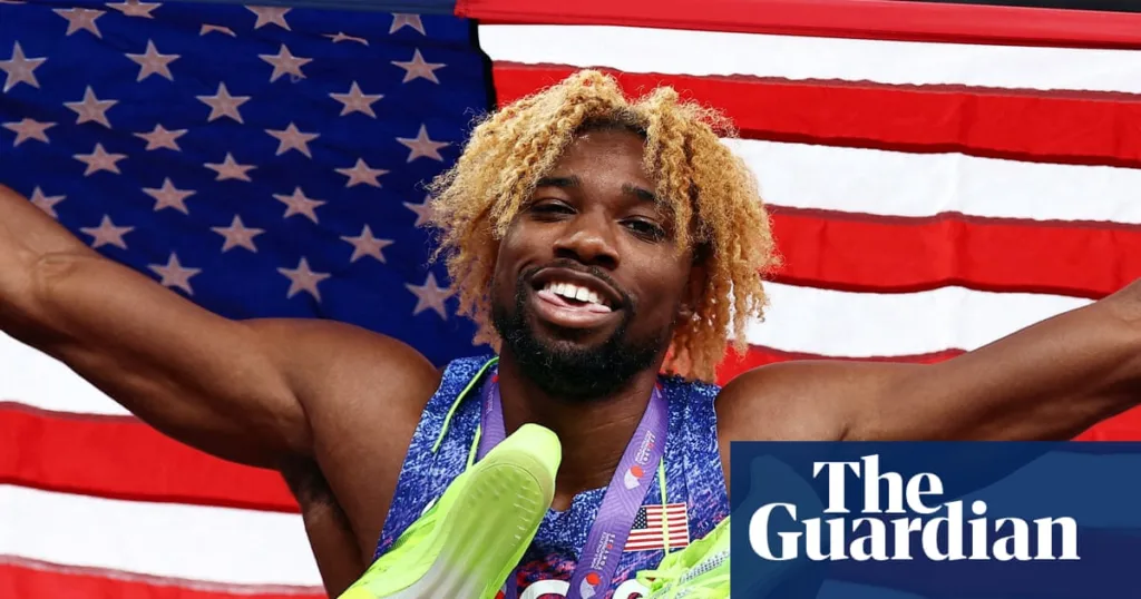 'I wanted it pretty bad!': USA's Noah Lyles wins 200m gold in Tokyo – video | Noah Lyles