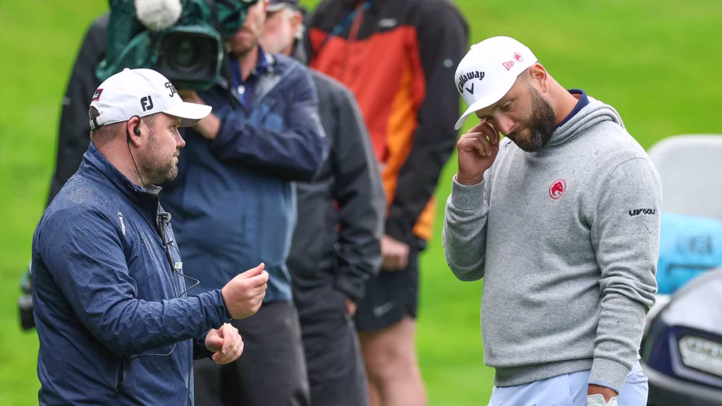 Jon Rahm's lengthy rules debate at BMW PGA ends in epic par save
