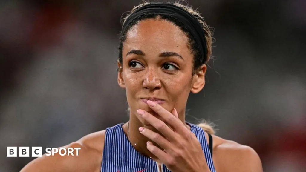 Katarina Johnson-Thompson during the world heptathlon competition