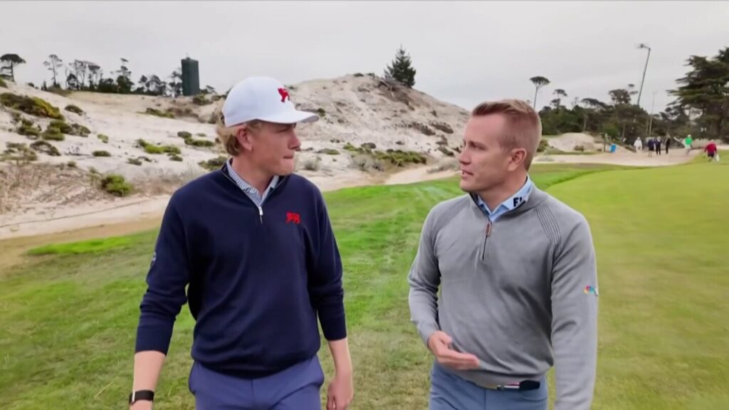 Luke Poulter, Ian's son, discusses first hole-in-one at Cypress Point Club