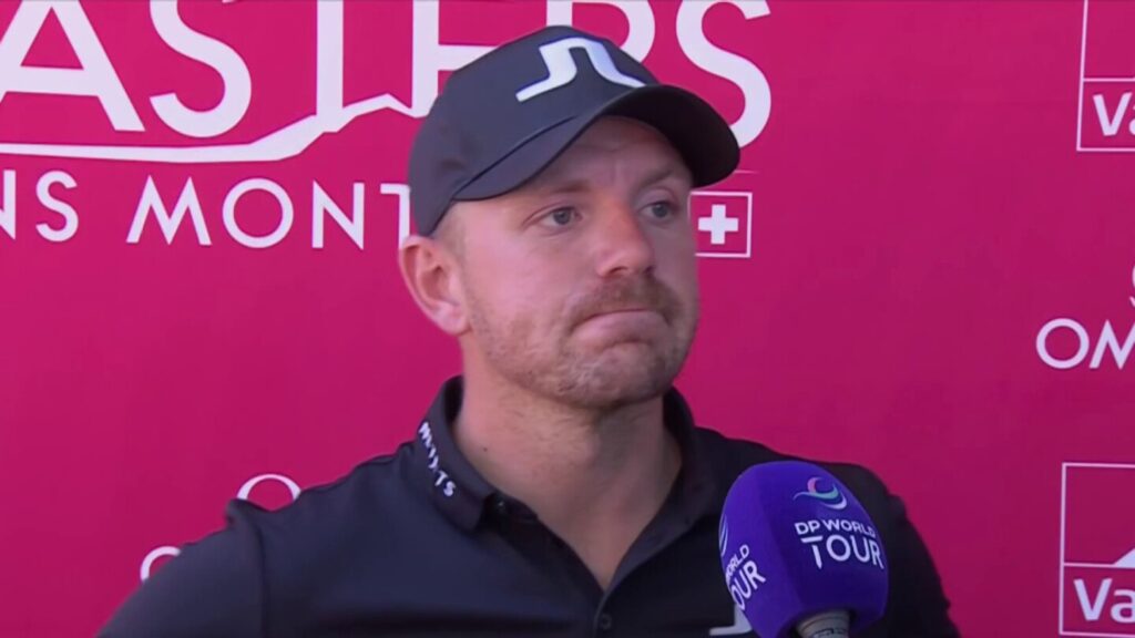 Matt Wallace cries after Omega European Masters when asked about Ryder Cup