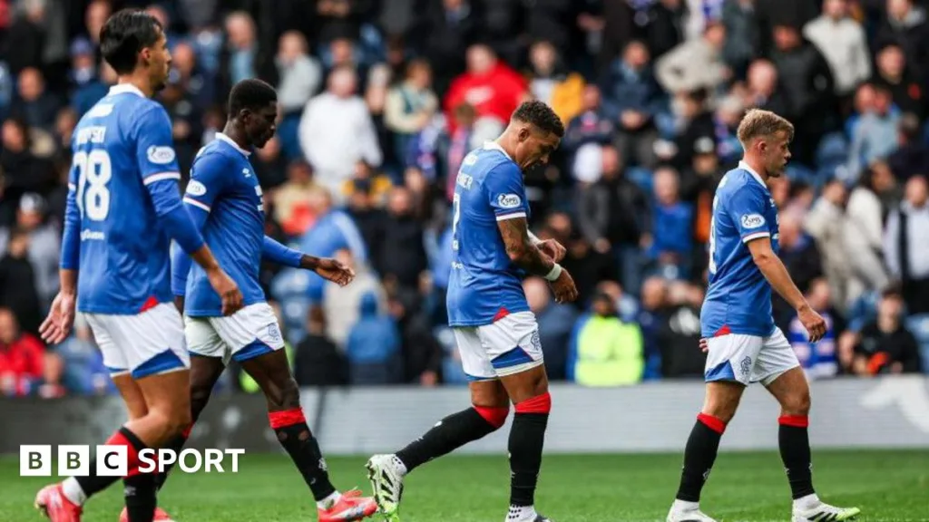 Rangers lost 2-0 at home to Hearts on Saturday