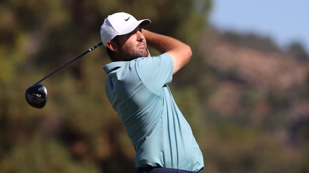 Scottie Scheffler on the move at the Procore Championship