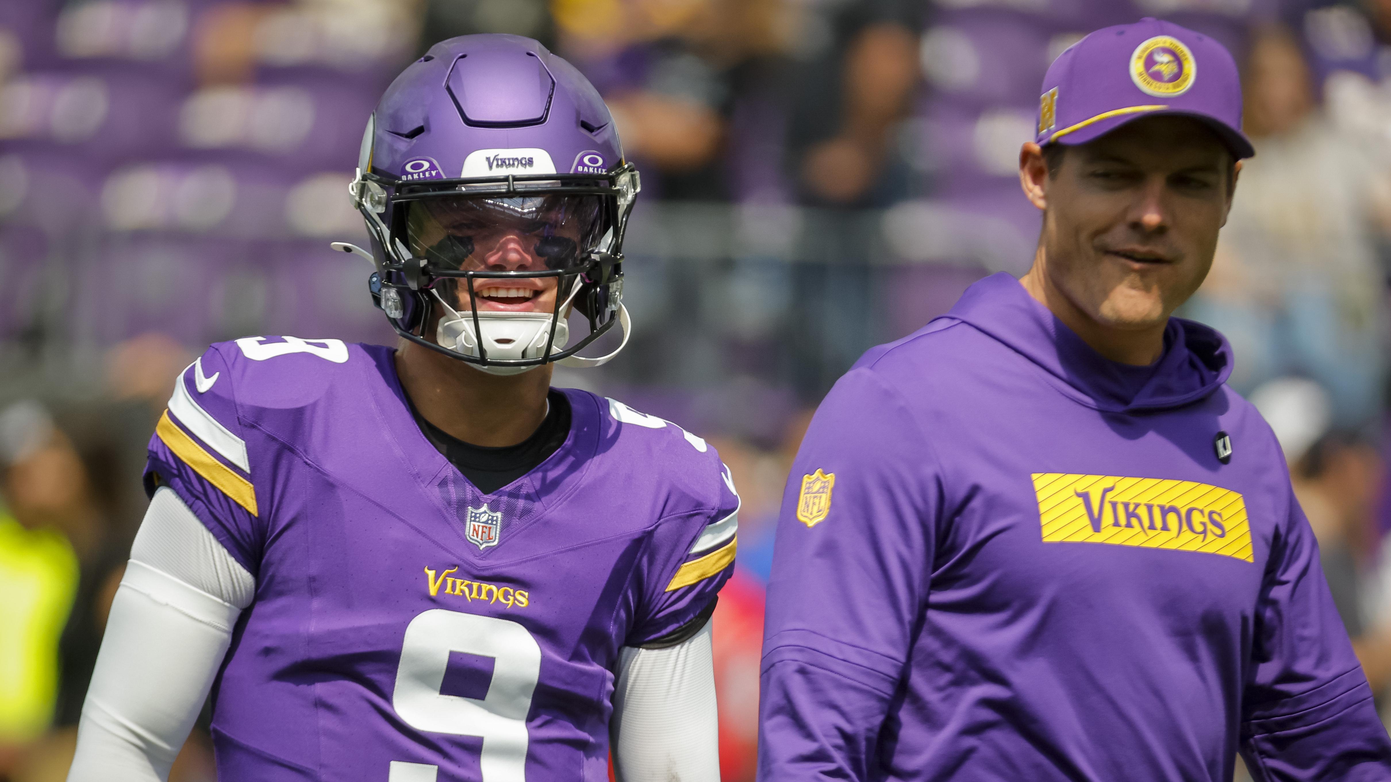 Vikings HC Defends JJ McCarthy After Falcons Loss Learning on