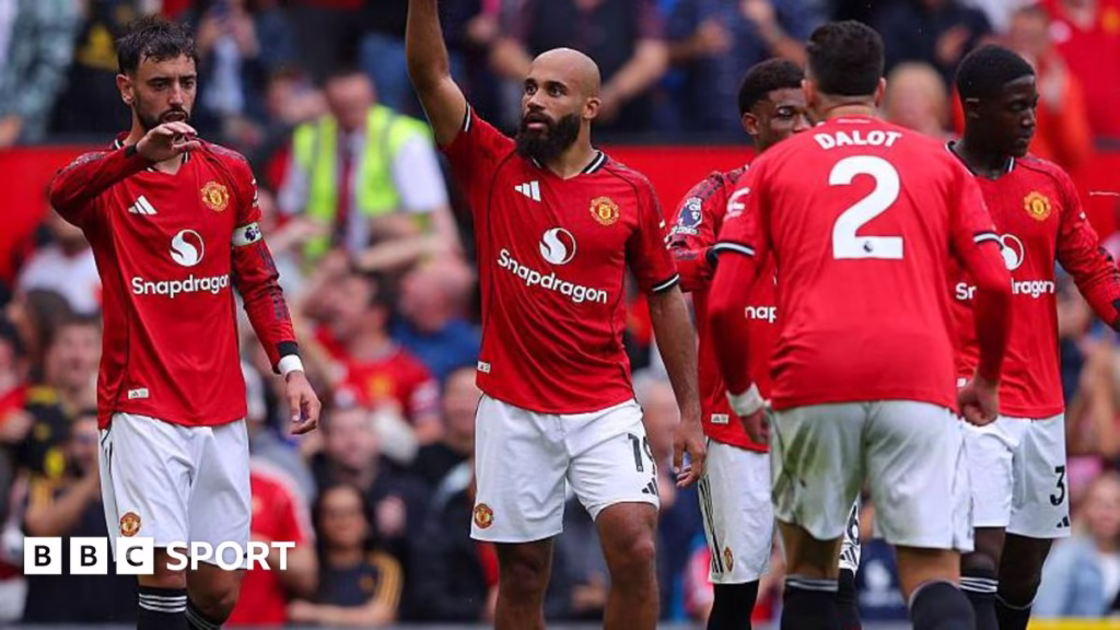 Manchester United celebrate