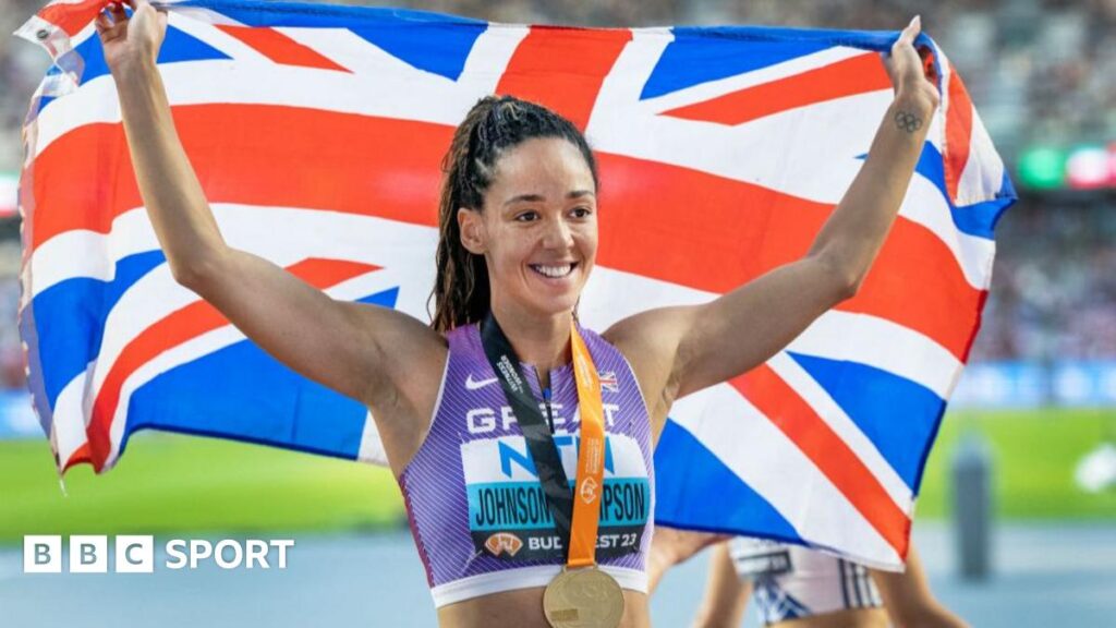 Kenya's Mary Moraa leads Keely Hodgkinson in the women's 800m at the 2023 World Championships in Budapest
